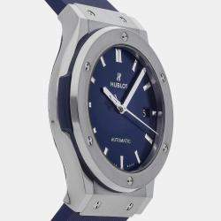 Hublot Blue Titanium Classic Fusion 511.NX.7170.RX Automatic Men's Wristwatch 45 mm