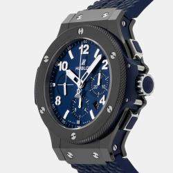 Hublot Blue Ceramic Big Bang 301.CM.710.RX Automatic Men's Wristwatch 44 mm