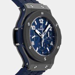 Hublot Blue Ceramic Big Bang 301.CM.710.RX Automatic Men's Wristwatch 44 mm