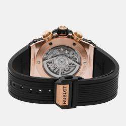 Hublot Skeleton 18k Rose Gold Big Bang Unico 411.OM.1180.RX Automatic Men's Wristwatch 45 mm