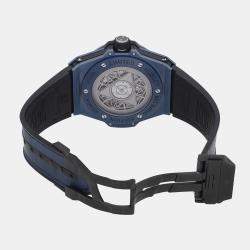Hublot Blue Ceramic Big Bang Sang Bleu II 415.EX.7179.VR.MXM19 Automatic Men's Wristwatch 45mm