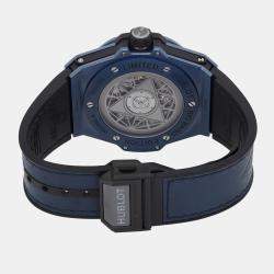 Hublot Blue Ceramic Big Bang Sang Bleu II 415.EX.7179.VR.MXM19 Automatic Men's Wristwatch 45mm
