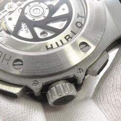 Hublot Black Stainless Steel Ceramic Big Bang Automatic Men's Wristwatch 44 mm