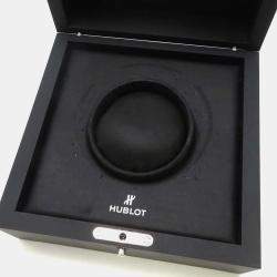 Hublot Black Stainless Steel Ceramic Big Bang Automatic Men's Wristwatch 44 mm