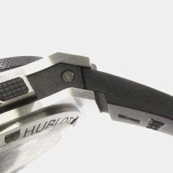 Hublot Black Stainless Steel Ceramic Big Bang Automatic Men's Wristwatch 44 mm