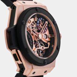 Hublot Big Bang King Power Tourbillon GMT 706.OM.1180.RX Manual Winding Men's Wristwatch 48 mm