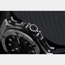 Hublot Customised Black Diamond Big Bang 301.SM.1770.GR Automatic Men's Wristwatch 44 mm