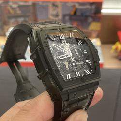 Hublot Black Ceramic Spirit of Big Bang 601.CI.0120.LR Automatic Men's Wristwatch 45 mm
