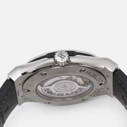 Hublot Grey Titanium Alligator Rubber Classis Fusion 542.NX.1171.RX Men's Wristwatch 42 mm