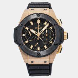 Hublot King Power 709.OM.1780.RX Automatic Black 18k Rose Gold Men's Wristwatch 48mm