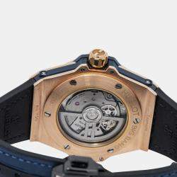 Hublot Big Bang OneClick 465.OX.7180.LR.1204 Automatic Blue 18k Rose Gold Men's Wristwatch 39mm