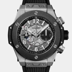 Hublot Big Bang Unico 421.NM.1170.RX Automatic Silver Titanium Men's Wristwatch 44mm