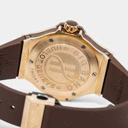 Hublot Big Bang 361.PC.3380.RC.1104 Quartz Cappuccino 18k Rose Men's Wristwatch 38mm