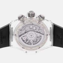 مملوكة مسبقًا ساعة يد رجالية هوبلو بيج بانغ يونيكو إصدار محدود 411.JX.4802.RT مستخدمة