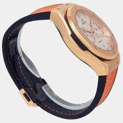 Pre Owned Hublot Classic Fusion 521.OX.2611.LR Automatic Silver 18k Rose Gold Men's Wristwatch 45 mm