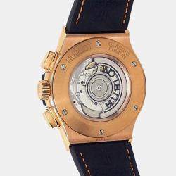 Pre Owned Hublot Classic Fusion 521.OX.2611.LR Automatic Silver 18k Rose Gold Men's Wristwatch 45 mm