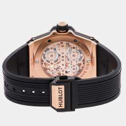 Pre Owned ساعة يد رجالية هوبلو بيغ بانغ ميكا-10 كينغ غولد 414.OI.1123.RX مستعملة