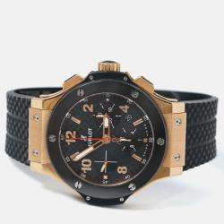 Pre Owned Hublot Big Bang 301.PB.131.RX Automatic Black 18K Rose Gold Ceramic Men’s Wristwatch 44 mm