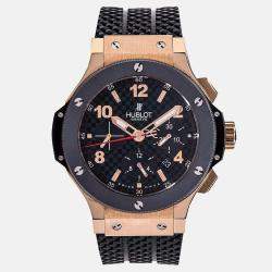 Pre Owned Hublot Big Bang 301.PB.131.RX Automatic Black 18K Rose Gold Ceramic Men’s Wristwatch 44 mm