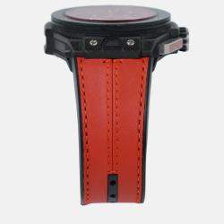 Pre Owned Hublot Big Bang Ferrari 401.QX.0123.VR Automatic Red Skeleton Carbon Fiber Men’s Wristwatch 45 mm