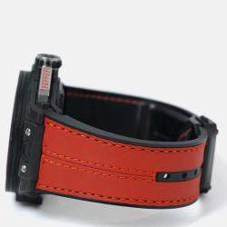 Pre Owned Hublot Big Bang Ferrari 401.QX.0123.VR Automatic Red Skeleton Carbon Fiber Men’s Wristwatch 45 mm