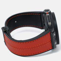 Pre Owned Hublot Big Bang Ferrari 401.QX.0123.VR Automatic Red Skeleton Carbon Fiber Men’s Wristwatch 45 mm