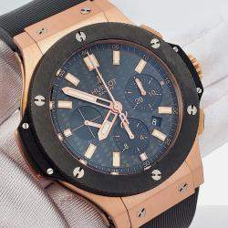 Pre Owned Hublot Big Bang 301PM1780RX Automatic Black Rose Gold Ceramic Men’s Wristwatch 44 mm