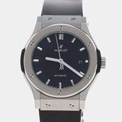 Pre Owned ساعة يد رجالية هوبلو فيوشن كلاسيك 542.NX.1171.LR أوتوماتيك تيتانيوم 42 مم
