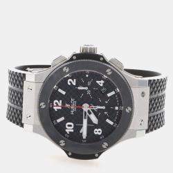 Pre Owned Hublot Big Bang Chrono 301.SB.131.RX Automatic Ceramic Stainless Steel Men's Wristwatch 44 mm