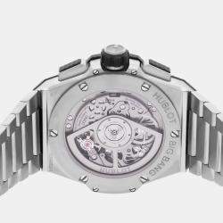 مملوكة مسبقًا Pre-Owned Hublot Big Bang Integral 451.NX.1170.NX Black Automatic Titanium Men's Wristwatch 42 mm