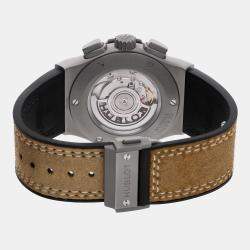 Pre Owned ساعة يد رجالية هوبلو كلاسيك فيوجن تشوكر إصدار محدود 537.NI.7417.VR 45 مم مستعملة