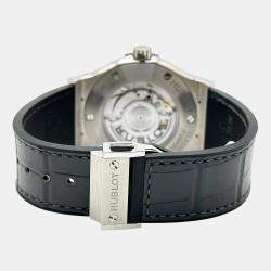 Pre Owned Hublot Classic Fusion 542.NX.2611.LR Automatic Opaline Titanium Men's Wristwatch 42 mm