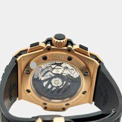 Pre Owned Hublot King Power Big Bang Foudroyante 715.PX.1128.RX Automatic Black 18K Rose Gold Men's Wristwatch 48 mm
