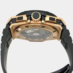 Pre Owned Hublot King Power Big Bang Foudroyante 715.PX.1128.RX Automatic Black 18K Rose Gold Men's Wristwatch 48 mm