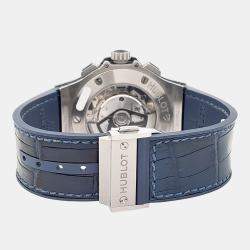 Pre Owned Hublot Big Bang 301.SX.7170.LR Automatic Blue Stainless Steel Men's Wristwatch 44 mm