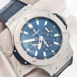 Pre Owned Hublot Big Bang 301.SX.7170.LR Automatic Blue Stainless Steel Men's Wristwatch 44 mm