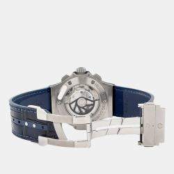Pre Owned Hublot Big Bang 301.SX.7170.LR Automatic Blue Stainless Steel Men's Wristwatch 44 mm