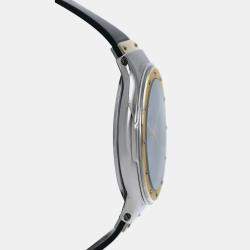 Pre Owned Hublot MDM Classic 1581.2 Automatic Blue 18k Yellow Gold Stainless Steel Men's Wristwatch 36 mm