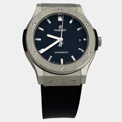 Pre Owned Hublot Classic Fusion 511.NX.1171.RX Automatic Black Titanium Men's Wristwatch 45 mm