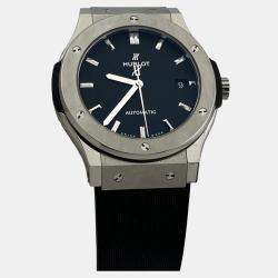 Pre Owned Hublot Classic Fusion 511.NX.1171.RX Automatic Black Titanium Men's Wristwatch 45 mm