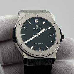Pre Owned Hublot Classic Fusion 511.NX.1171.RX Automatic Black Titanium Men's Wristwatch 45 mm