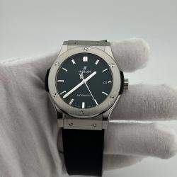 Pre Owned Hublot Classic Fusion 511.NX.1171.RX Automatic Black Titanium Men's Wristwatch 45 mm