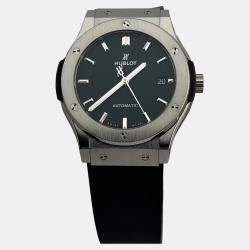 Pre Owned Hublot Classic Fusion 511.NX.1171.RX Automatic Black Titanium Men's Wristwatch 45 mm