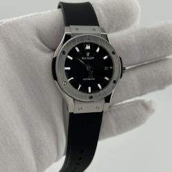 Pre Owned Hublot Classic Fusion 565.NX.1470.RX Automatic Black Titanium Unisex Wristwatch 38 mm