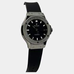Pre Owned Hublot Classic Fusion 565.NX.1470.RX Automatic Black Titanium Unisex Wristwatch 38 mm