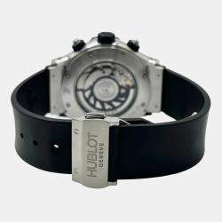 Pre Owned Hublot Super B Black Magic 1926.10 Automatic Black Dial Stainless Steel Men's Wristwatch 42 mm