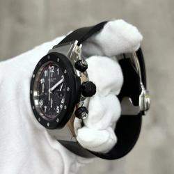 Pre Owned Hublot Super B Black Magic 1926.10 Automatic Black Dial Stainless Steel Men's Wristwatch 42 mm