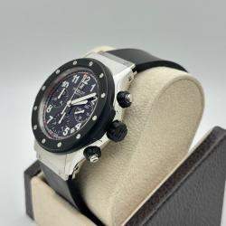 Pre Owned Hublot Super B Black Magic 1926.10 Automatic Black Dial Stainless Steel Men's Wristwatch 42 mm