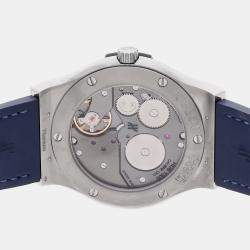 Pre Owned ساعة يد رجالية هوبلو كلاسيك فوشن 545.NX.2210.LR تعبئة يدوية بيضاء تيتانيوم 42 مليمتر قديمة الاستخدام