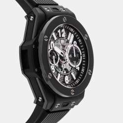 مملوكة مسبقًا Hublot Big Bang Unico 421.CI.1170.RX Automatic Chronograph Skeleton Dial Ceramic Wristwatch 44mm